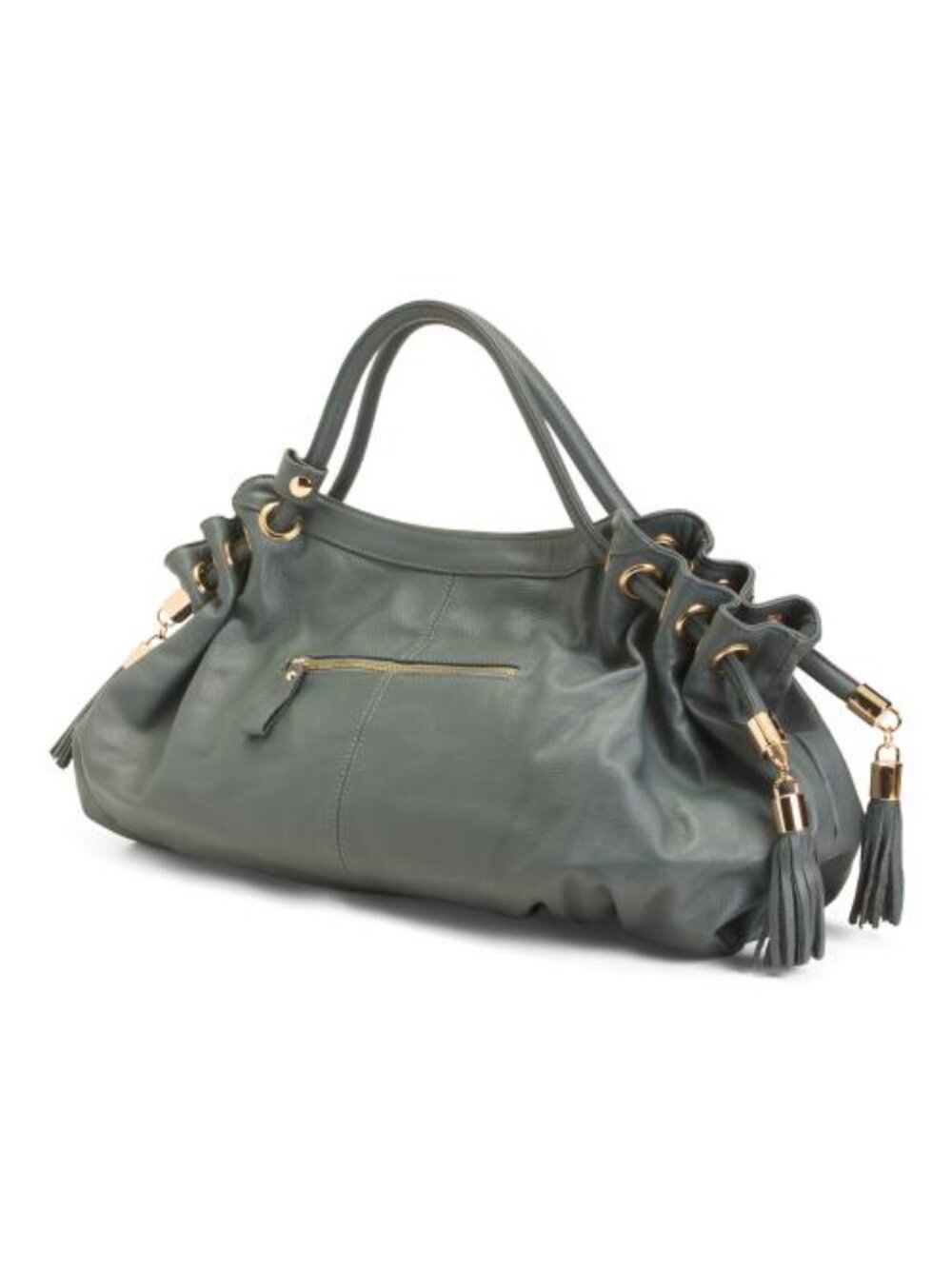 AMERILEATHER Leather Musette Satchel - Picture 3 of 4